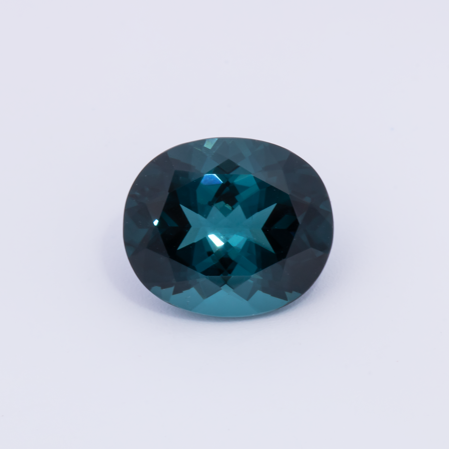 Turmalin - blau, oval, 10.4x9 mm, 3.53 cts, Nr. TR991093