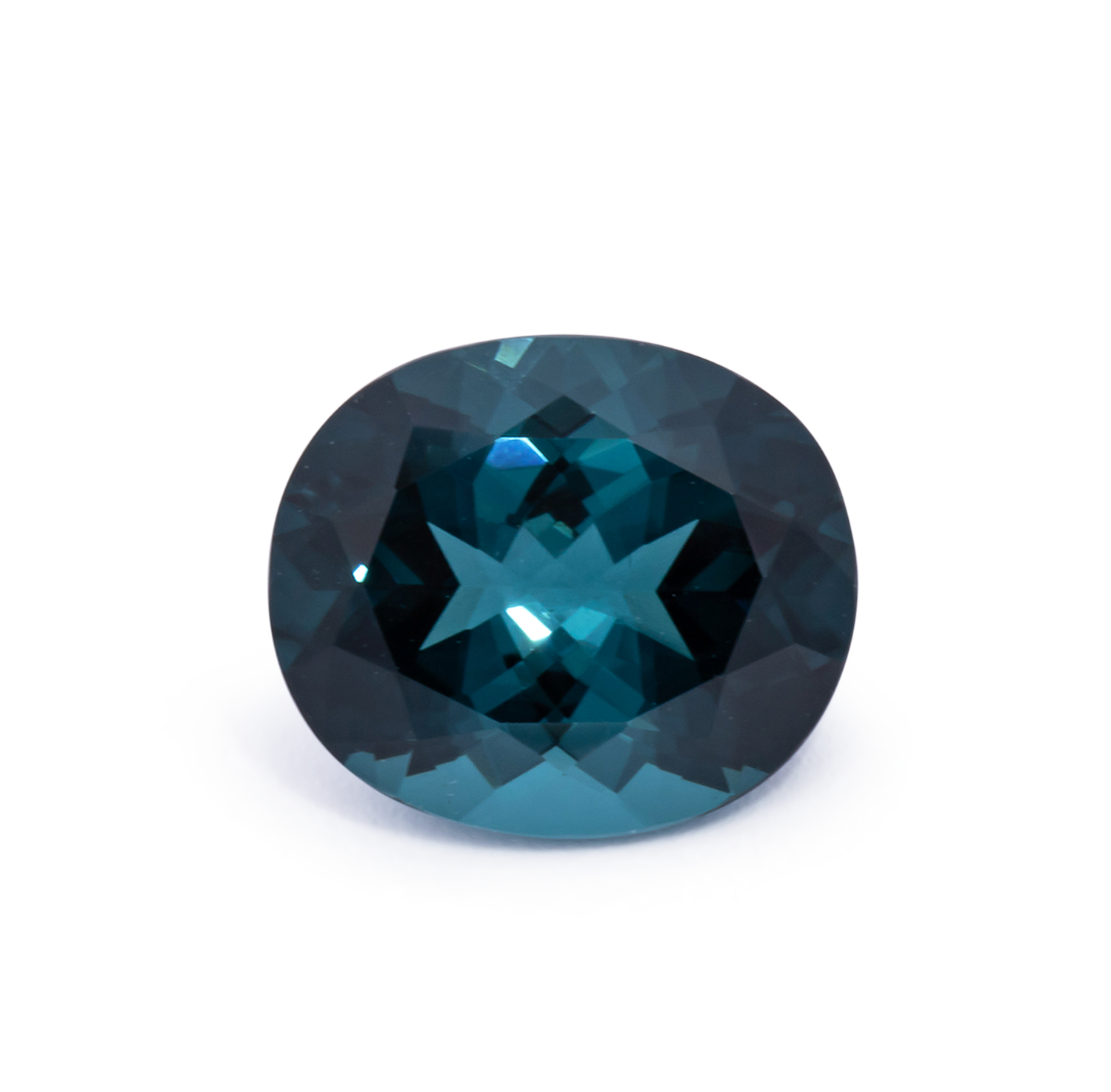 Turmalin - blau, oval, 10.4x9 mm, 3.53 cts, Nr. TR991093