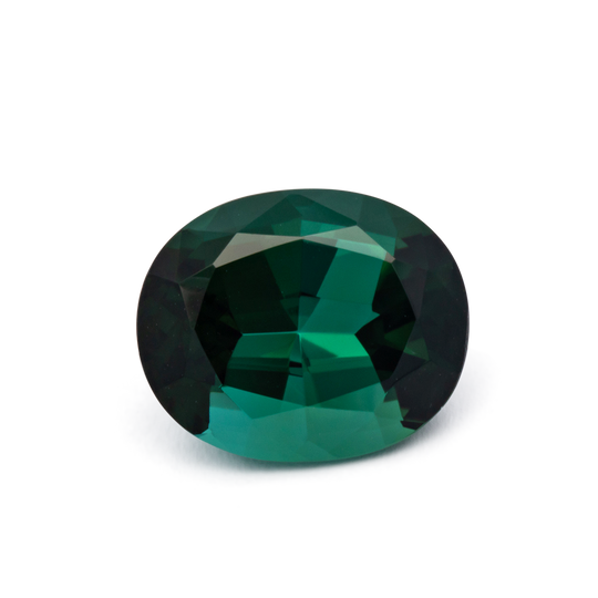 Turmalin - grün, oval, 12.9x10.6 mm, 6.72 cts, Nr. TR991107