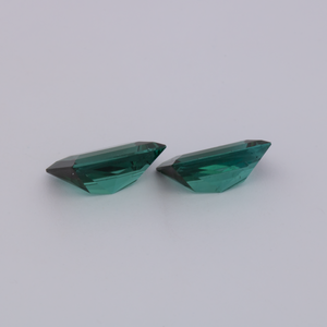 Turmalin Paar - grün, baguette, 8x5 mm, 2.10 cts, Nr. TR991110