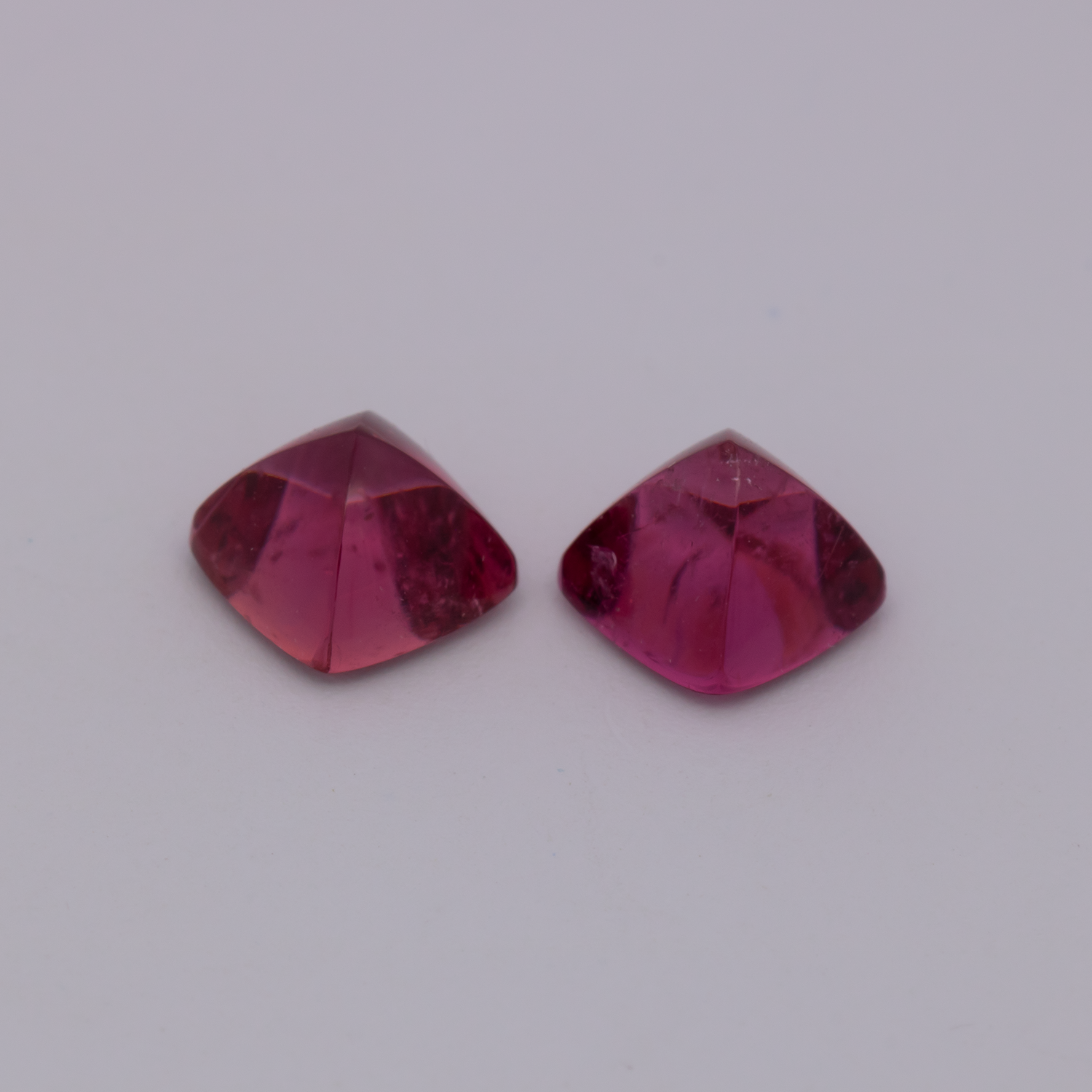 Turmalin Paar - rosa, antik, 5x5 mm, 1.47 cts, Nr. TR991128