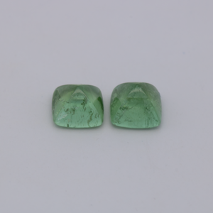 Turmalin Paar - grün, antik, 5x5 mm, 1.45 cts, Nr. TR991130