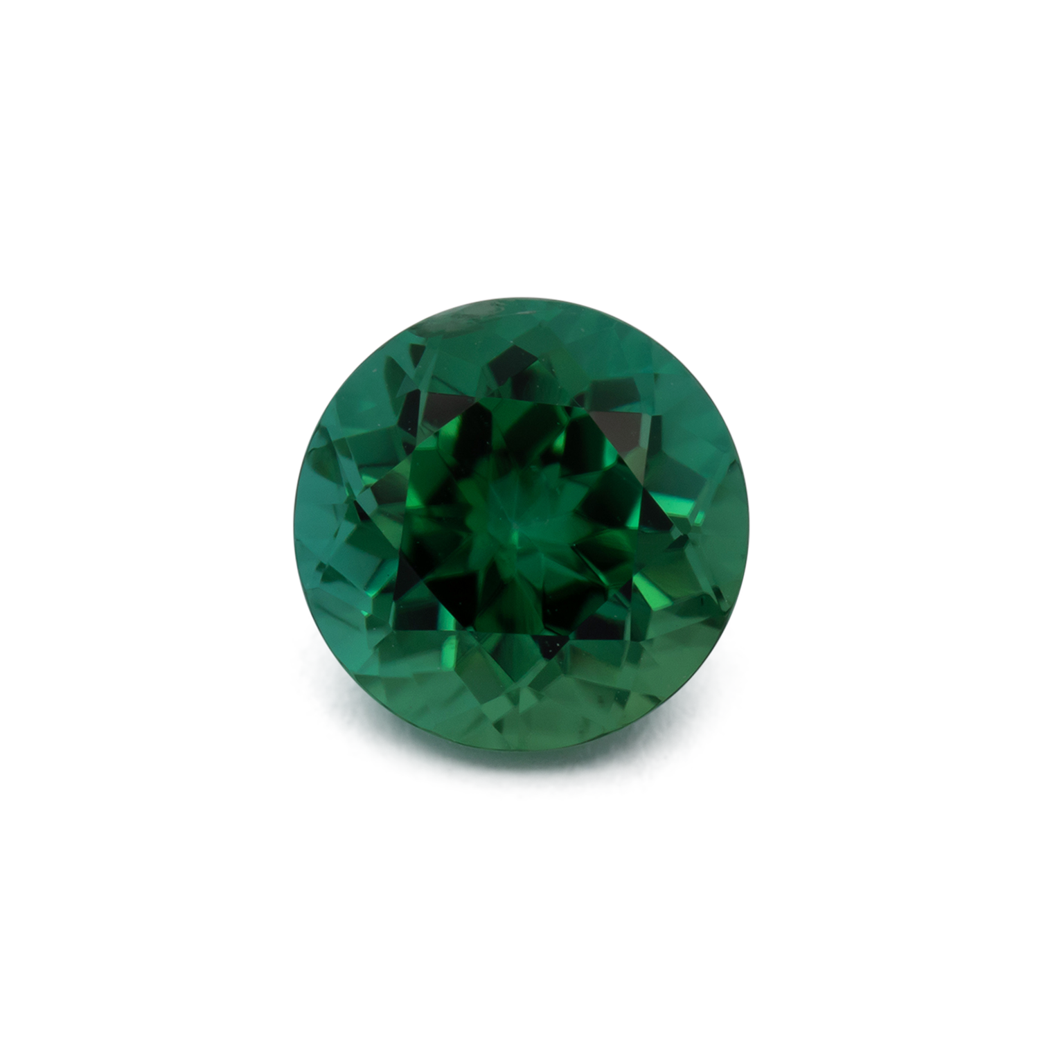 Turmalin - grün, rund, 7.1x7.1 mm, 1.62 cts, Nr. TR991131
