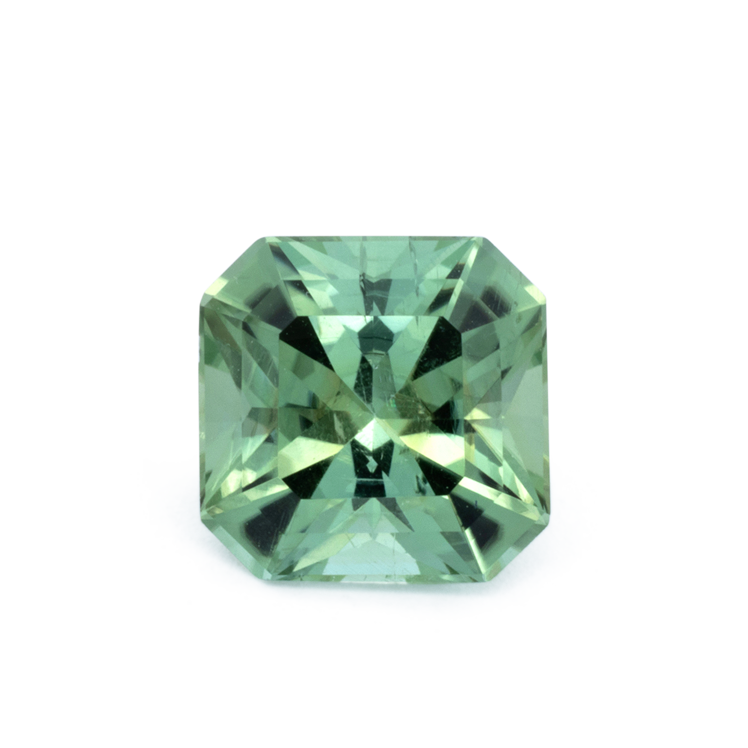 Turmalin - grün, asscher, 8x8 mm, 2.18 cts, Nr. TR991134