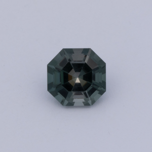 Turmalin - grau, asscher, 5x5 mm, 0.56 cts, Nr. TR991137