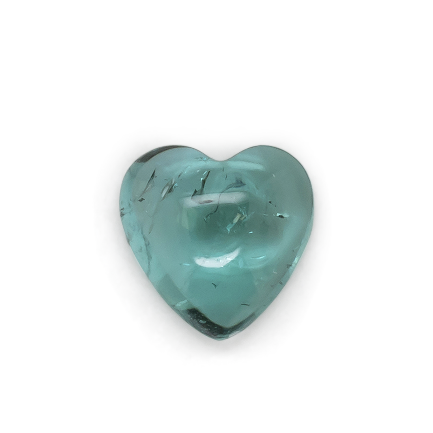 Turmalin - grün, herz, 7x7 mm, 1.26 cts, Nr. TR991143