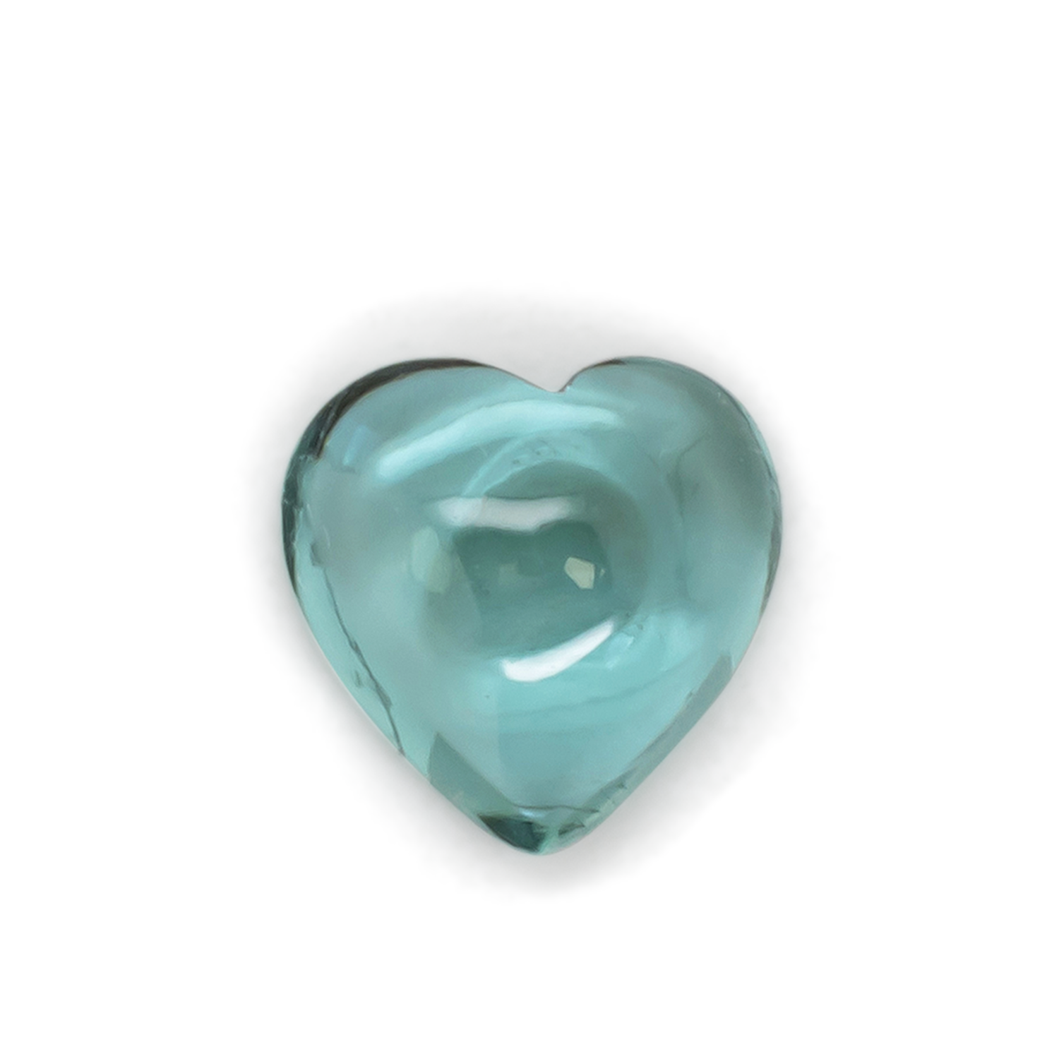 Turmalin - grün, herz, 7.1x7 mm, 1.30 cts, Nr. TR991144