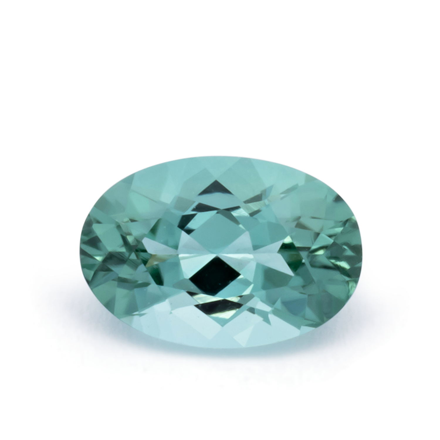 Turmalin - grün, oval, 6x4 mm, 0.44 cts, Nr. TR991148
