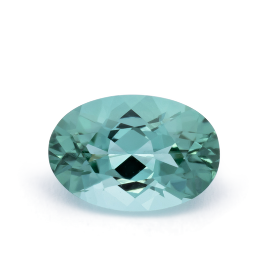 Turmalin - grün, oval, 5x3 mm, 0.20 - 0.25 cts, Nr. TR991148