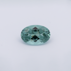 Turmalin - grün, oval, 6x4 mm, 0.42 cts, Nr. TR991150