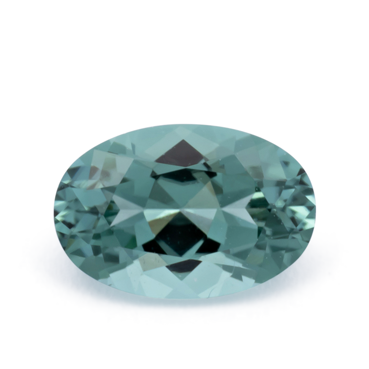 Turmalin - grün, oval, 6x4 mm, 0.42 cts, Nr. TR991150