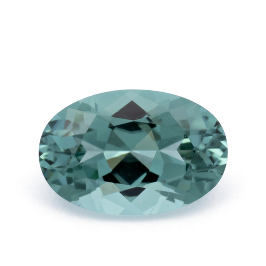 Turmalin - grün, oval, 7x5 mm, 0.80 - 0.89 cts, Nr. TR991150