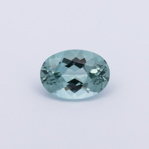 Turmalin - grün, oval, 7x5 mm, 0.70 cts, Nr. TR991152