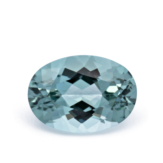 Turmalin - grün, oval, 7x5 mm, 0.70 cts, Nr. TR991152