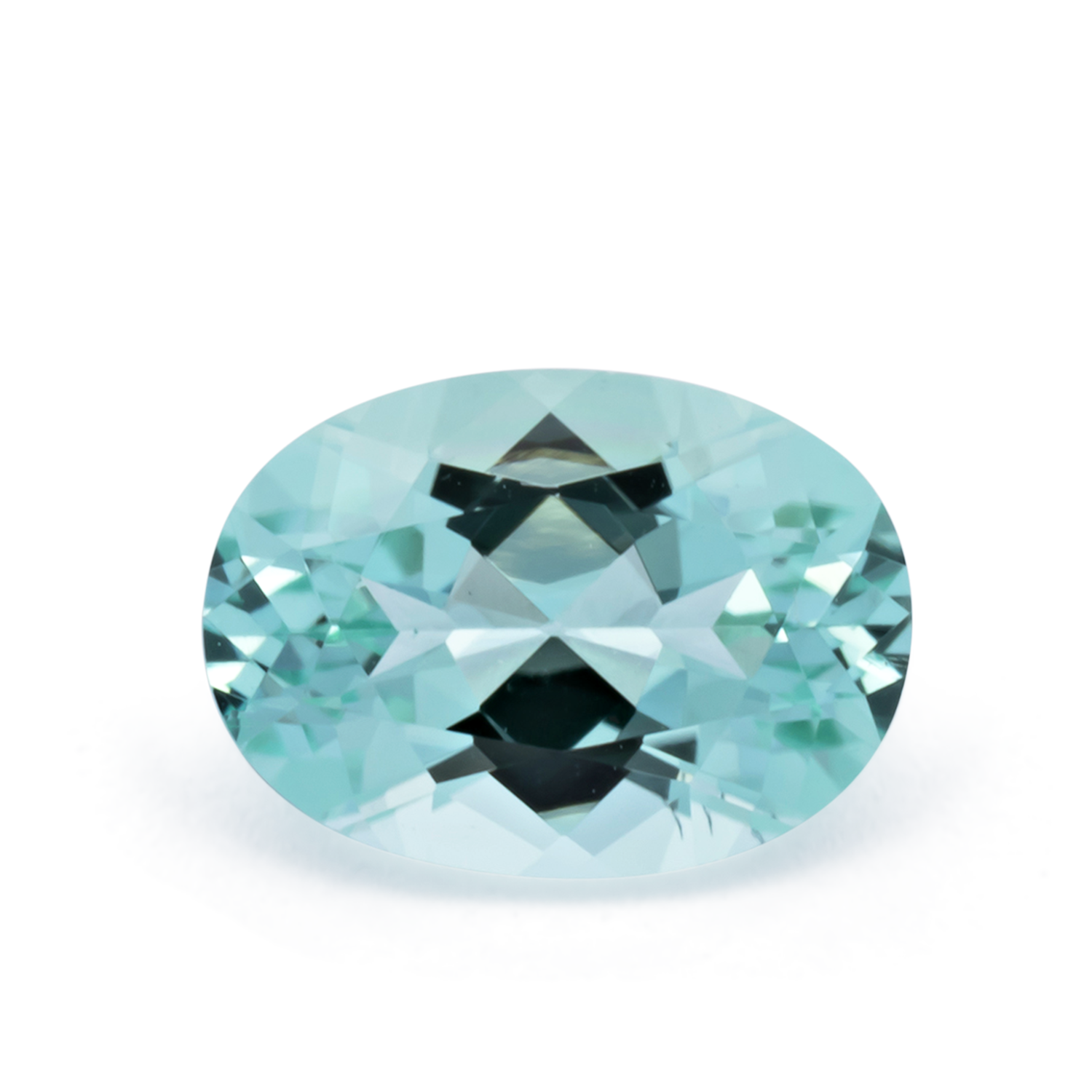 Turmalin - grün, oval, 7x5 mm, 0.74 cts, Nr. TR991153