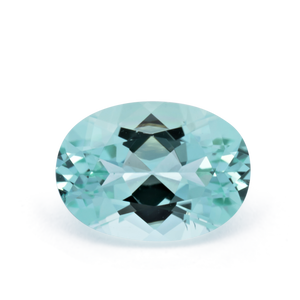 Turmalin - grün, oval, 7x5 mm, 0.74 cts, Nr. TR991153