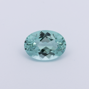 Turmalin - grün, oval, 7x5 mm, 0.69 cts, Nr. TR991154