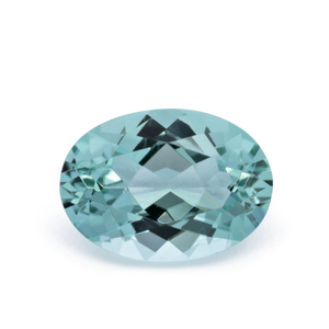Turmalin - grün, oval, 7x5 mm, 0.69 cts, Nr. TR991154