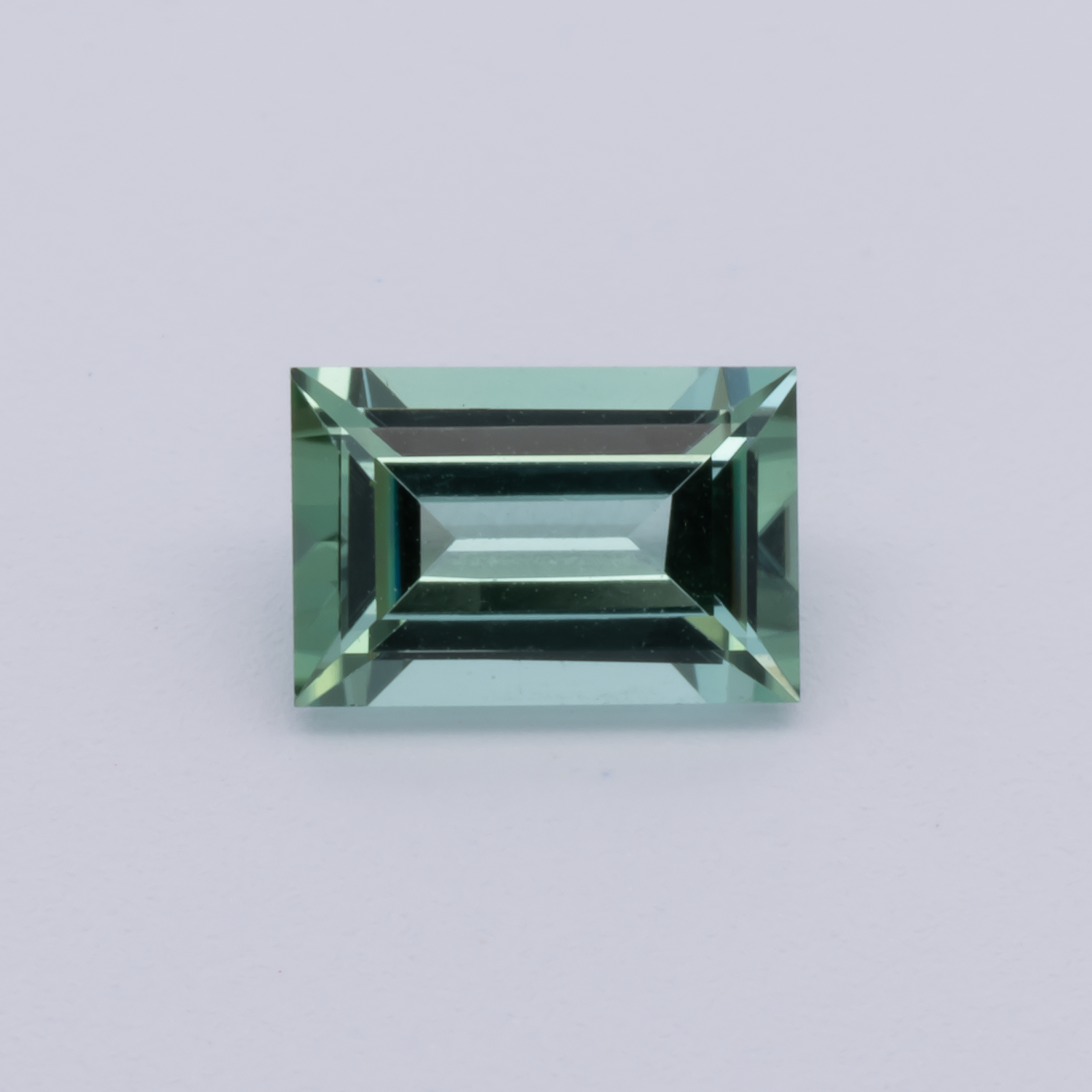Turmalin - grün, baguette, 6x4 mm, 0.54 cts, Nr. TR991155