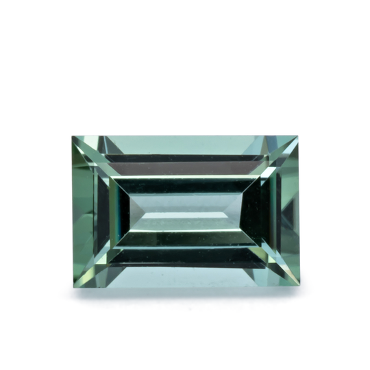 Turmalin - grün, baguette, 6x4 mm, 0.50 - 0.59 cts, Nr. TR991155