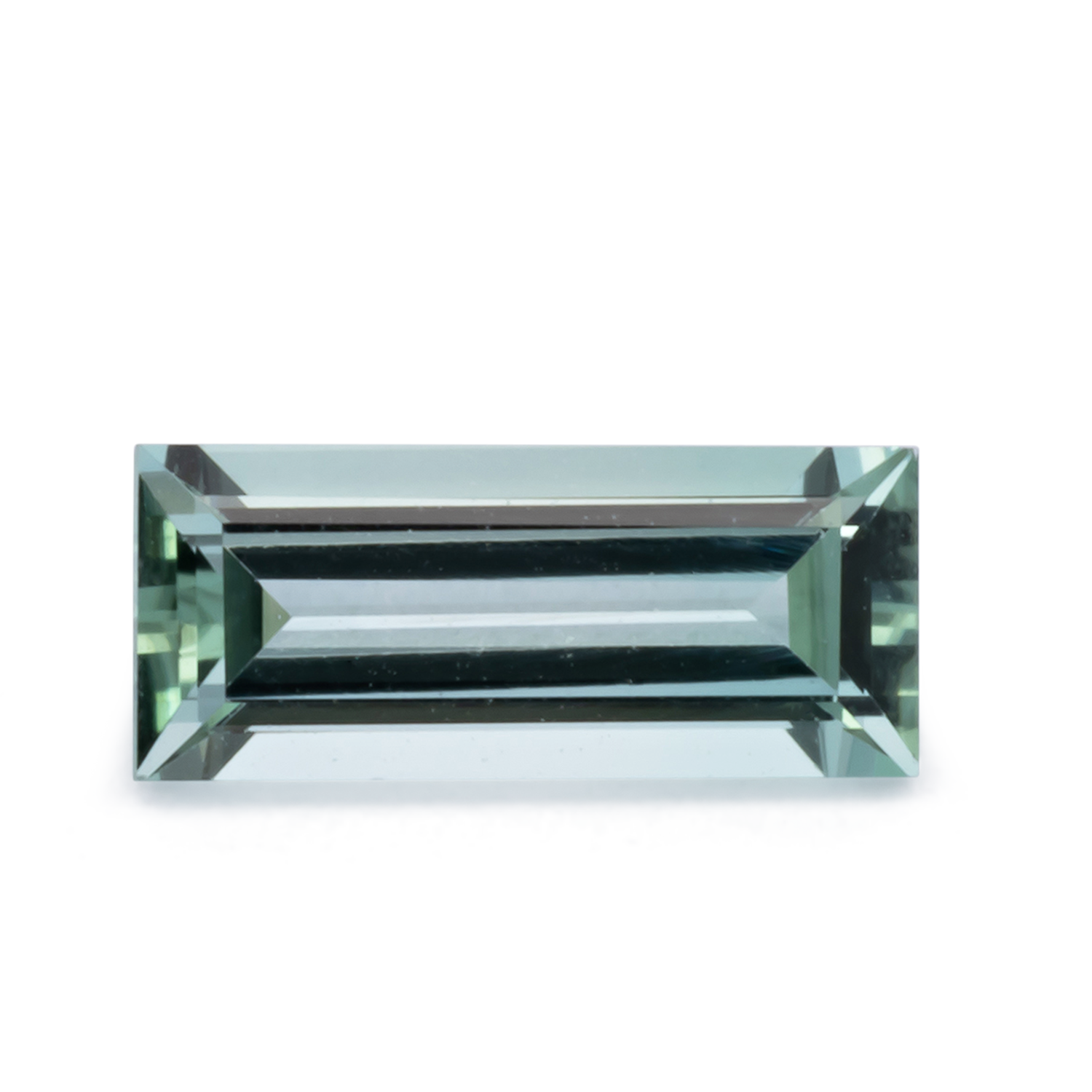 Turmalin - grün, baguette, 7x3 mm, 0.36 - 0.38 cts, Nr. TR991156