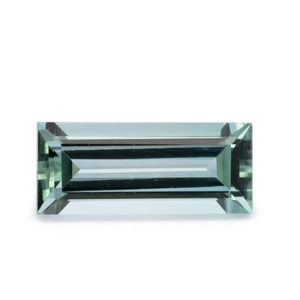 Turmalin - grün, baguette, 7x3 mm, 0.36 - 0.38 cts, Nr. TR991156