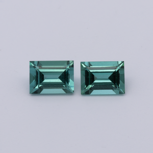 Turmalin - grün, baguette, 4x3 mm, 0.38 cts, Nr. TR991158