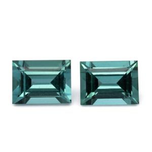 Turmalin - grün, baguette, 4x3 mm, 0.38 cts, Nr. TR991158
