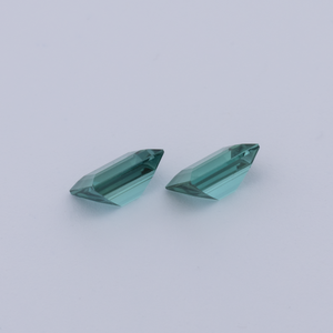 Turmalin - grün, baguette, 4x3 mm, 0.38 cts, Nr. TR991158
