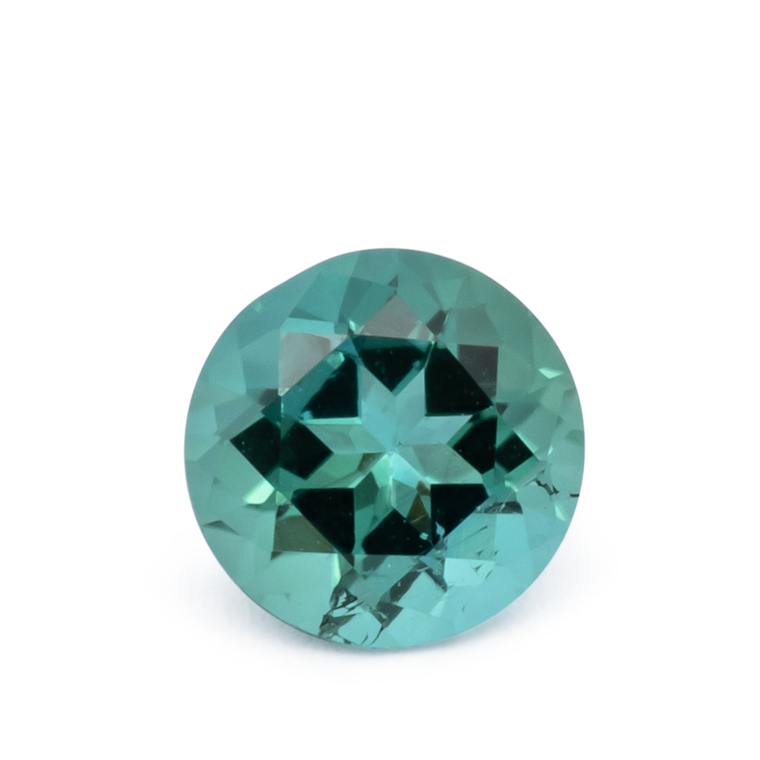 Turmalin - grün, rund, 5.4x5.4 mm, 0.57 cts, Nr. TR991159