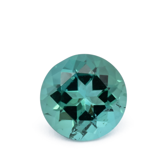 Turmalin - grün, rund, 5.4x5.4 mm, 0.57 cts, Nr. TR991159