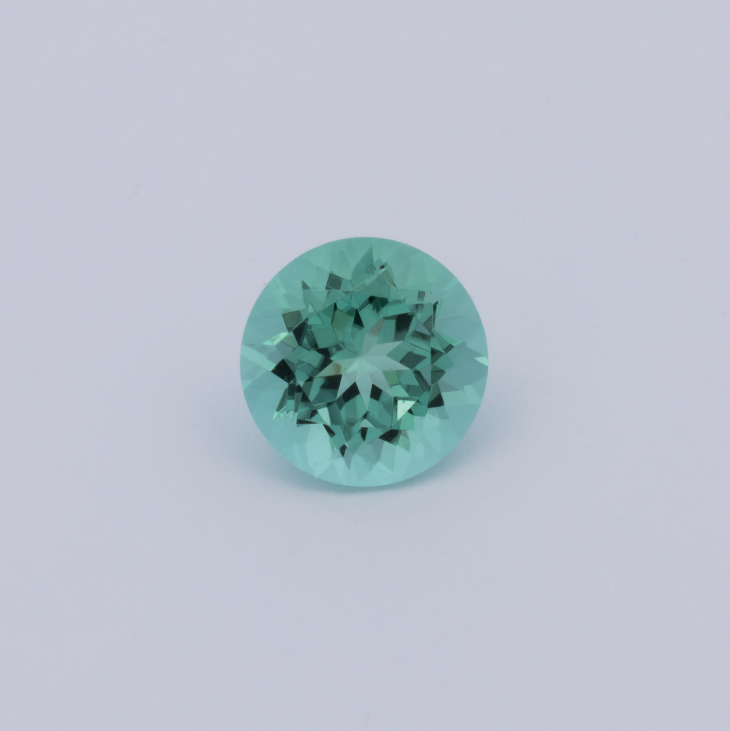Turmalin - grün, rund, 5x5 mm, 0.47 - 0.48 cts, Nr. TR991160