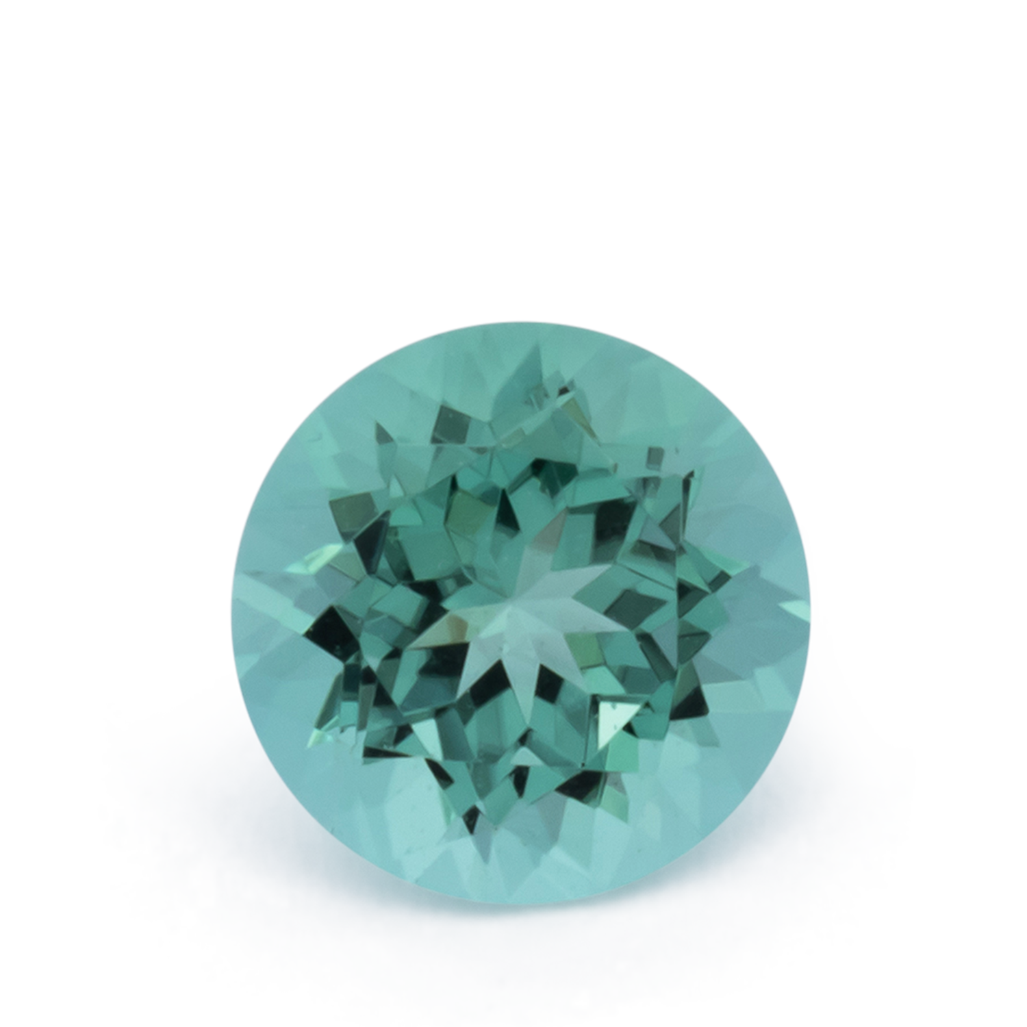 Turmalin - grün, rund, 5x5 mm, 0.47 - 0.48 cts, Nr. TR991160