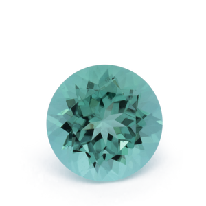 Turmalin - grün, rund, 5x5 mm, 0.47 - 0.48 cts, Nr. TR991160