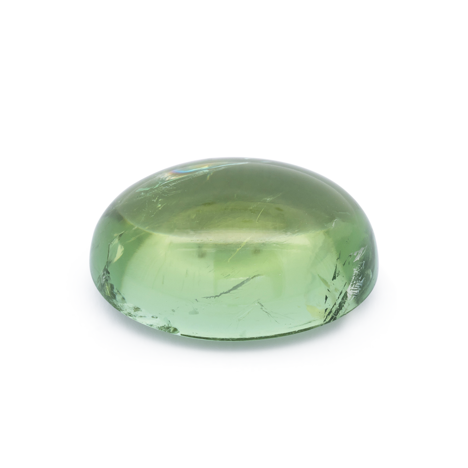Turmalin - grün, oval, 16.3x12.2 mm, 12.24 cts, Nr. TR991161