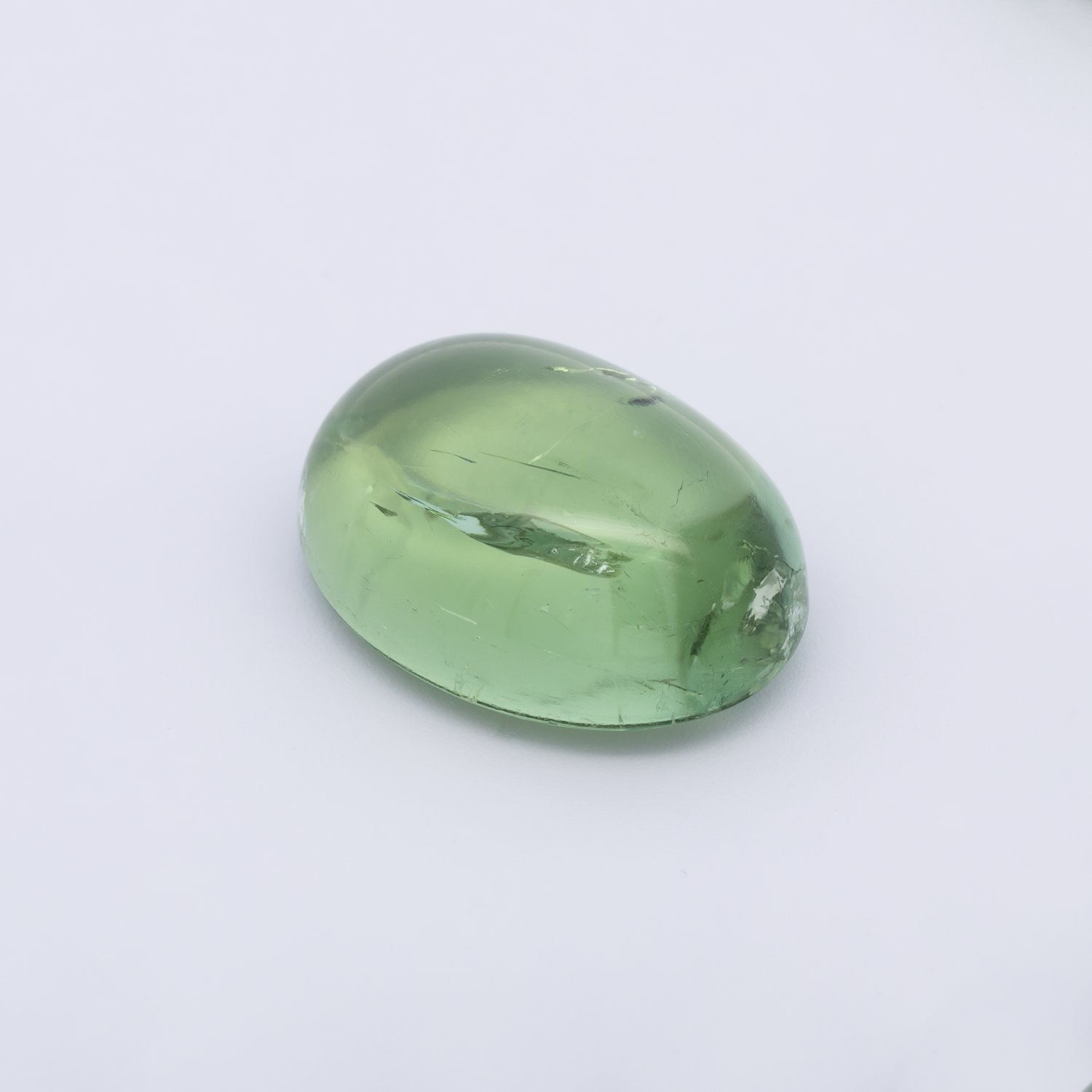 Turmalin - grün, oval, 16.3x12.2 mm, 12.24 cts, Nr. TR991161