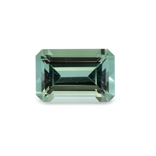 Turmalin - grün, achteck, 6x4 mm, 0.50 cts, Nr. TR991190