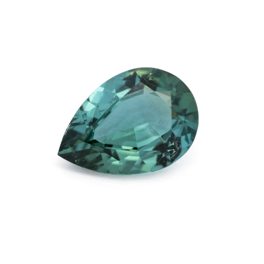 Turmalin - grün, birnform, 7x5 mm, 0.60 cts, Nr. TR991193