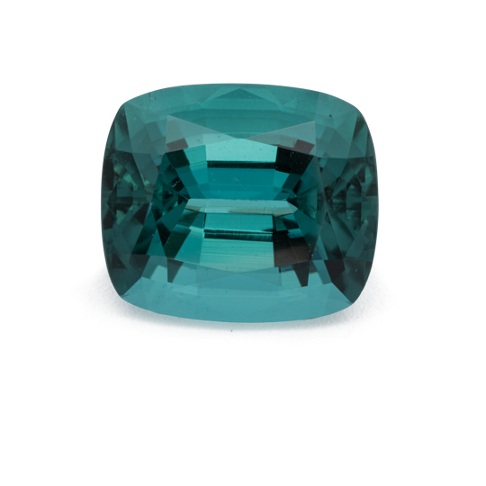 Turmalin - grün & blau, antik, 7.6x6.6 mm, 1.65 cts, Nr. TR991222