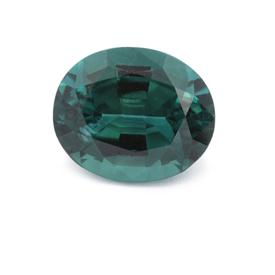 Turmalin - grün & blau, oval, 9.9x8.2 mm, 2.75 cts, Nr. TR991225