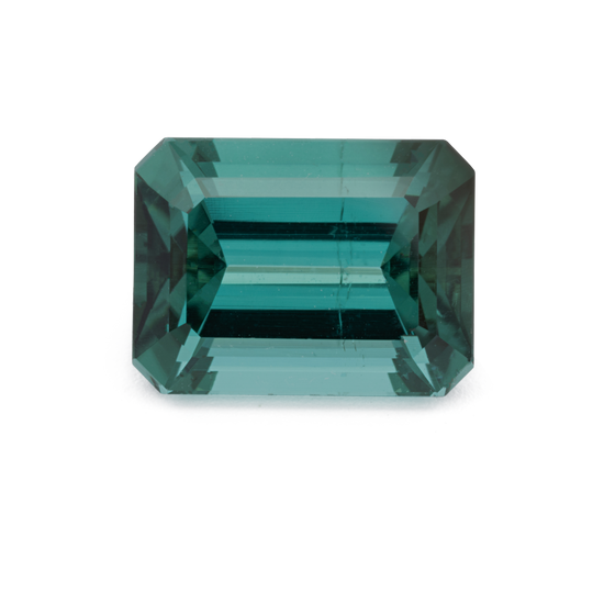 Turmalin - grün & blau, achteck, 8.1x6.1 mm, 1.76 cts, Nr. TR991226