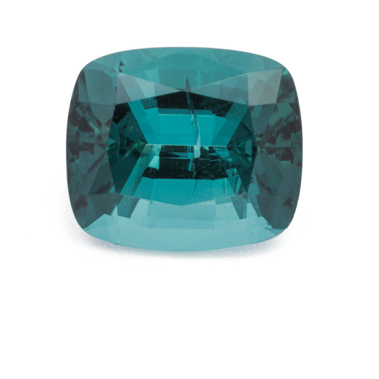 Turmalin - grün & blau, antik, 7.6x6.6 mm, 1.67 cts, Nr. TR991227