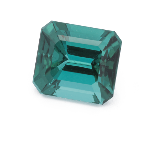 Turmalin - grün & blau, achteck, 7.6x6.8 mm, 1.97 cts, Nr. TR991228