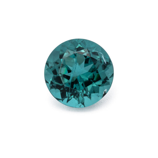 Turmalin - grün & blau, rund, 6x6 mm, 0.95 cts, Nr. TR991236