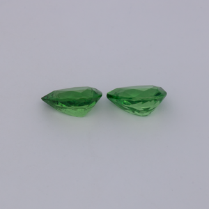 Tsavorit Paar - grün, birnform, 7x5 mm, 1.58 cts, Nr. TS91019