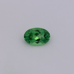 Tsavorit - grün, oval, 7.2x4.8 mm, 0.85 cts, Nr. TS91024