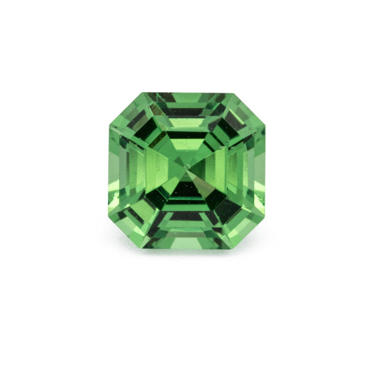 Tsavorit - grün, asscher, 4x4 mm, 0.32 - 0.36 cts, Nr. TS91052