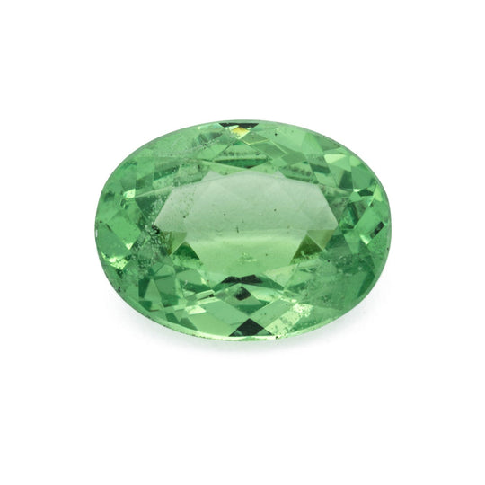 Tsavorit - grün, oval, 6.9x5.19 mm, 0.82 cts, Nr. TS91058