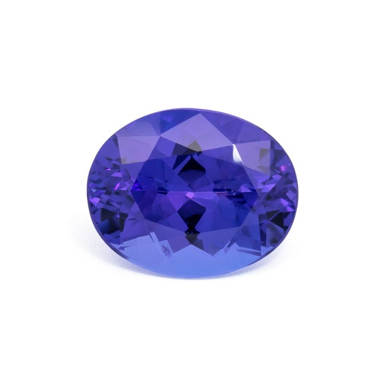 Tansanit - blau, oval, 10.1x8.1 mm, 3.03 cts, Nr. TZ99028