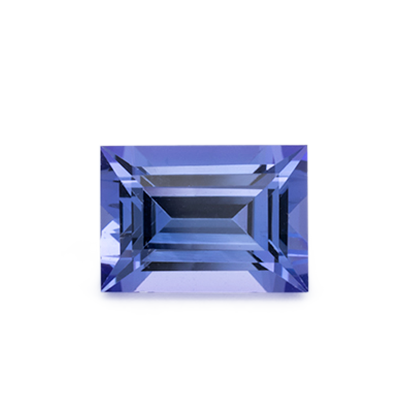 Tansanit - blau, baguette, 7x5 mm, 1.04 cts, Nr. TZ99032